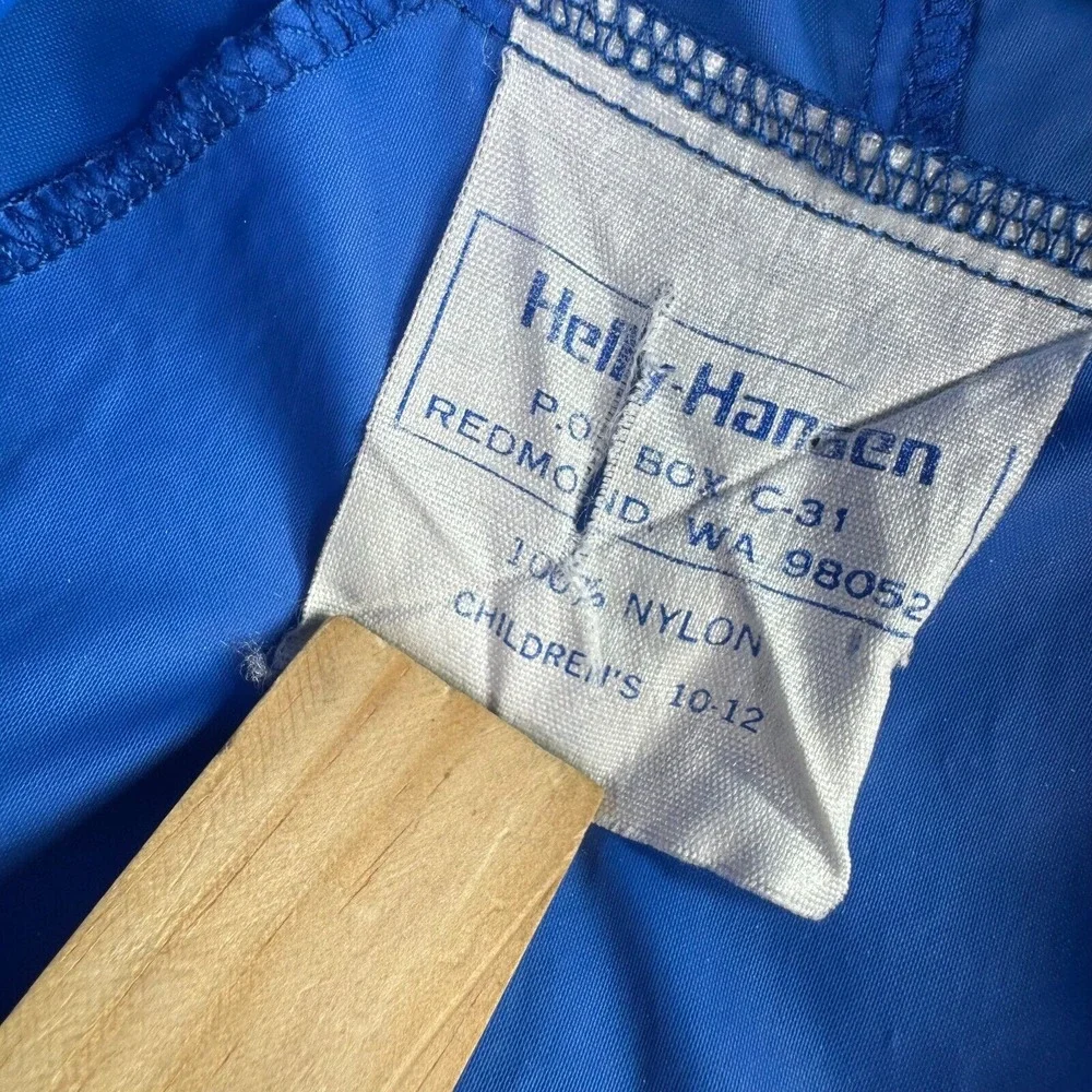 Helly Hansen Jacket Youth 10-12 Vintage Windbreaker Rain Coat Anorak‎ Pullover